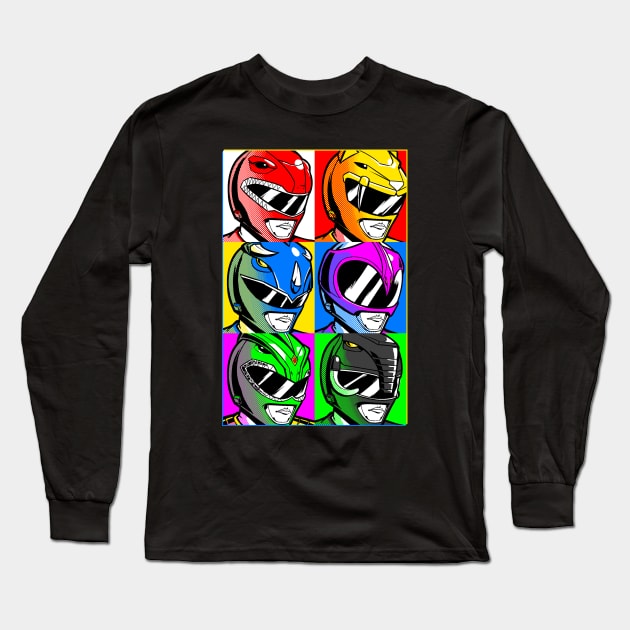 Pop Art Rangers Long Sleeve T-Shirt by juanotron